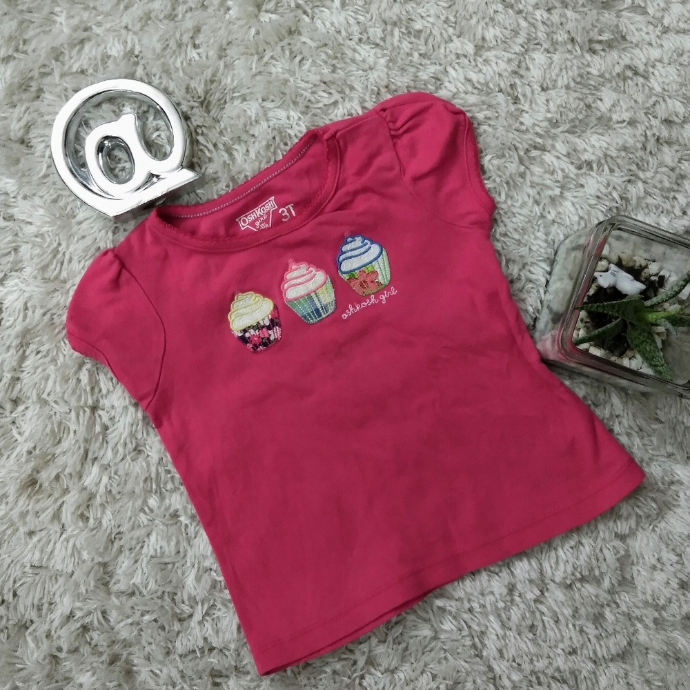 Osh Kosh girl pink tee